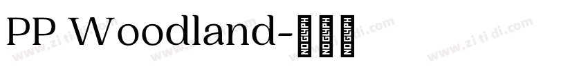 PP Woodland字体转换